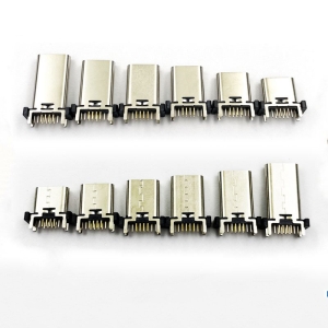 TYPE-C 16P防水母座 板上16P 