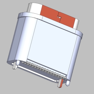 <strong>TYPE-C母座16P立式防水耐高温PD</strong> 